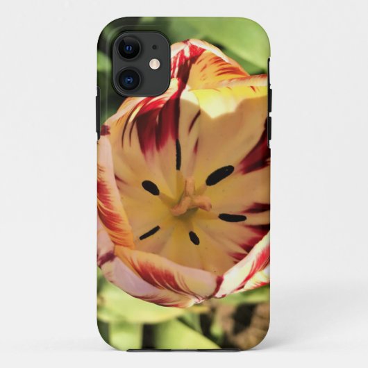 内側(赤と白)チューリップ Case-Mate iPhoneケース (裏面)