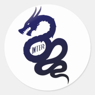内側Biscione Nerazzurro (Viscontiの頂上) ラウンドシール