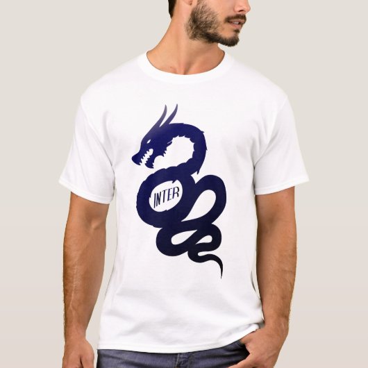 内側Biscione Nerazzurro (Viscontiの頂上) Tシャツ (正面)