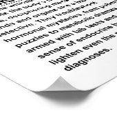 内分泌学者 ポスター (角)