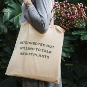 内向おもしろいきだが植物について話したい トートバッグ