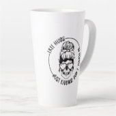 内向おもしろいきコーヒーカップ カフェラテマグ (右アングル)