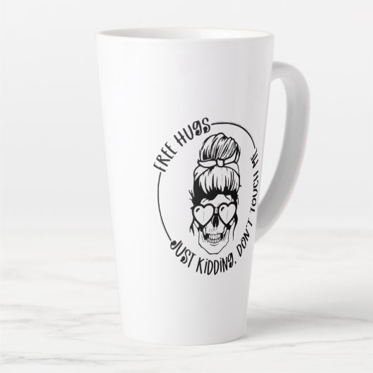 内向おもしろいきコーヒーカップ カフェラテマグ (右アングル)