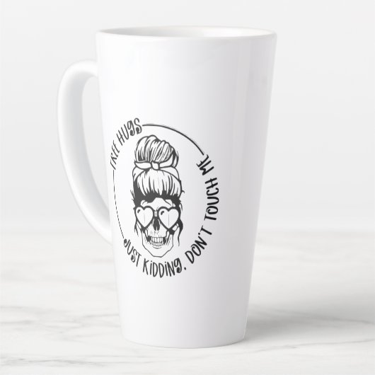 内向おもしろいきコーヒーカップ カフェラテマグ (左アングル)