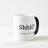 内向おもしろいきコーヒーマグのShhの定義 モーフィングマグカップ (正面右)