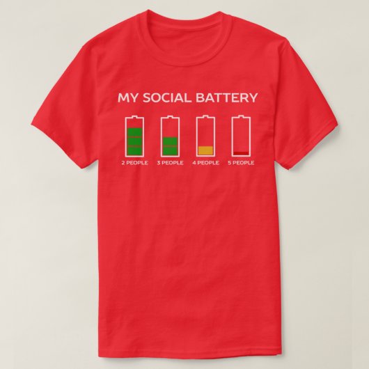 内向おもしろいきユーモアTシャツ Tシャツ (デザイン正面)