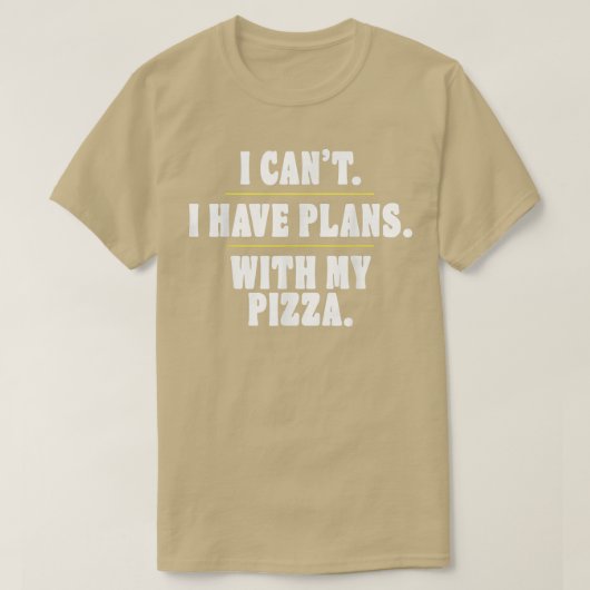 内向おもしろいき申し訳なく私は私の計画を持つことができない Tシャツ (デザイン正面)