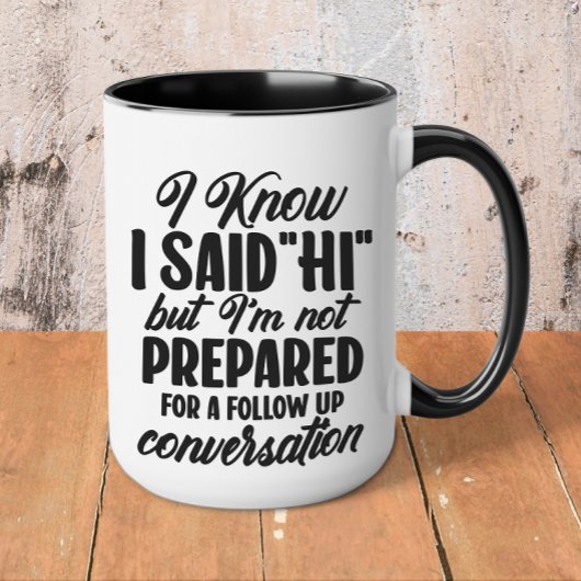 内向きおもしろいの マグカップ