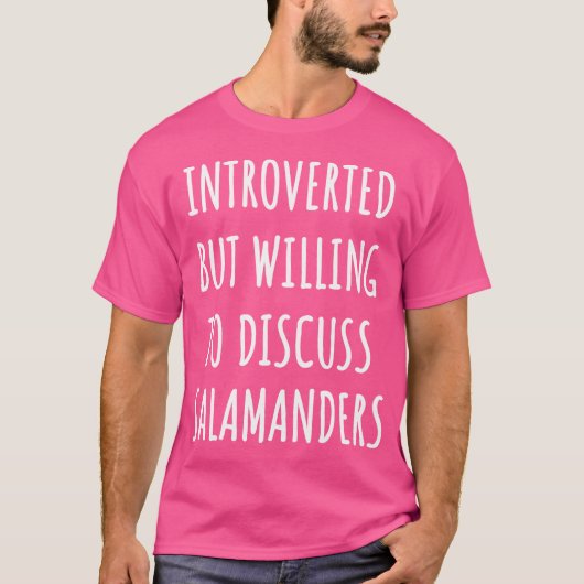 内向きおもしろいサラマンダー Tシャツ (正面)