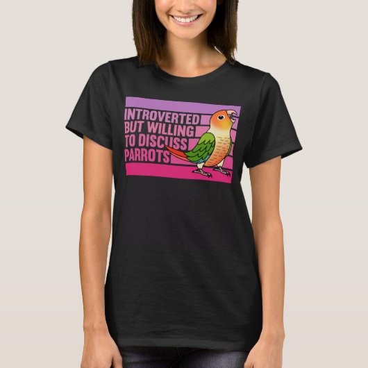 内向きだがオウム緑の頬パイナップルコン Tシャツ (正面)