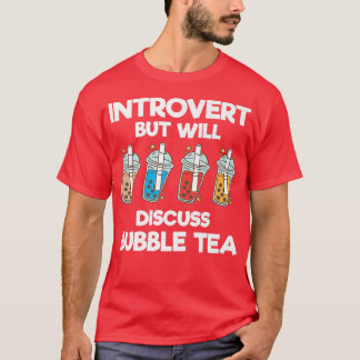 内向きだがバブル茶のバブルをおもしろい話す Tシャツ