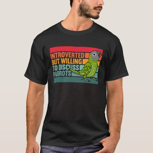 内向きだがパロッツの薄暗い頭の糞 Tシャツ (正面)