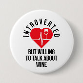 内向きだがワインボタンについて話したい 缶バッジ (正面)
