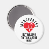 内向きだがワインマグネットについて話す気がある マグネット (正面/裏面)