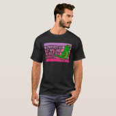 内向きだが外向きの男性の折衷座 Tシャツ (正面フル)