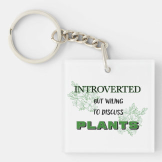 内向きだが植物のキーチェーンについて話し合う キーホルダー