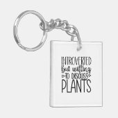 内向きだが植物のキーチェーンについて話し合う キーホルダー (正面左)