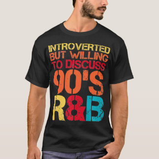 内向きだが90年代のRnB R&B intについて話し合う Tシャツ