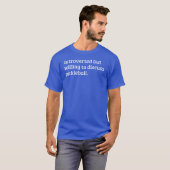 内向きだがPickleball Blueについて話し合う Tシャツ (正面フル)