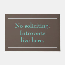 内向きのドアマットを勧めない ドアマット