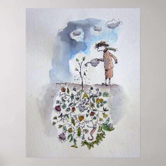 内向きの庭 ポスター (正面)