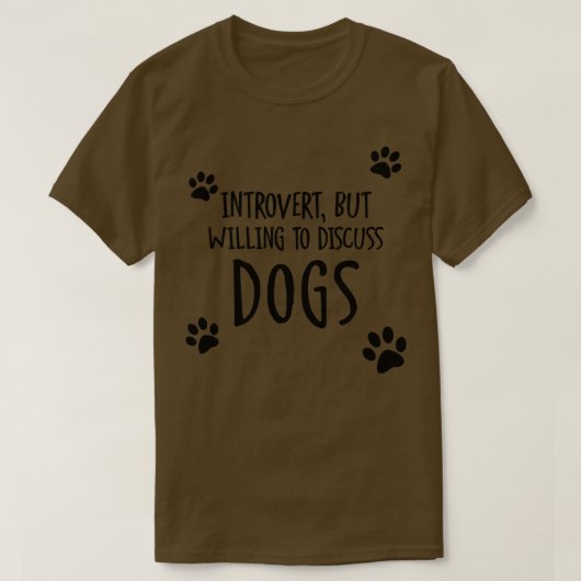 内向きの犬 Tシャツ (デザイン正面)