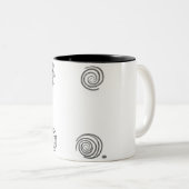 内向きイントロバーおもしろいトステッカー ツートーンマグカップ (正面右)