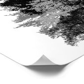 内向きエンパスフクロウ知恵図解入りの、写真付きのインク引用文 ポスター (角)