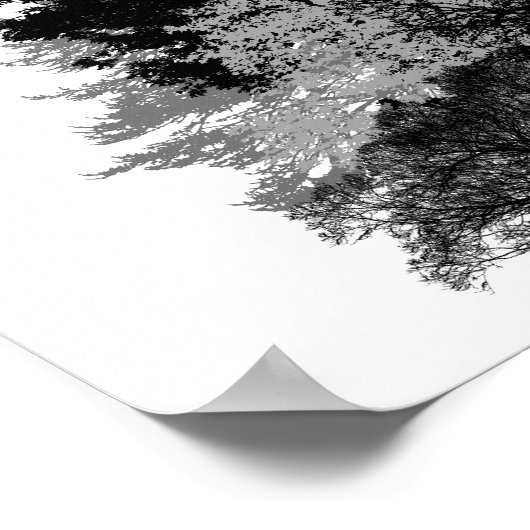 内向きエンパスフクロウ知恵図解入りの、写真付きのインク引用文 ポスター (角)