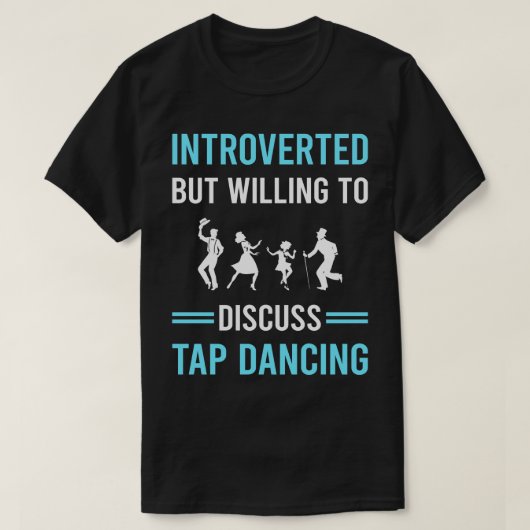 内向きタップダンス踊り Tシャツ (デザイン正面)