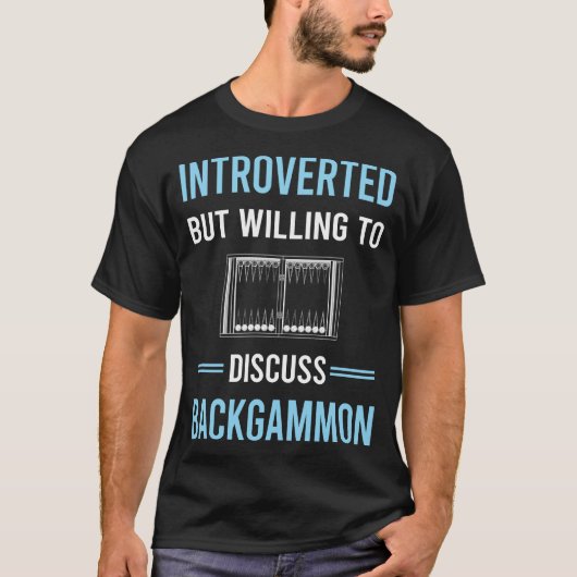 内向きバックギャモン Tシャツ (正面)