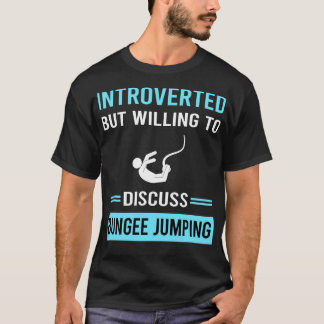 内向きバンジージャンプ跳びジャンパー Tシャツ