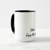 内向きマグ：シ楽しむュ、静寂 マグカップ (正面左)