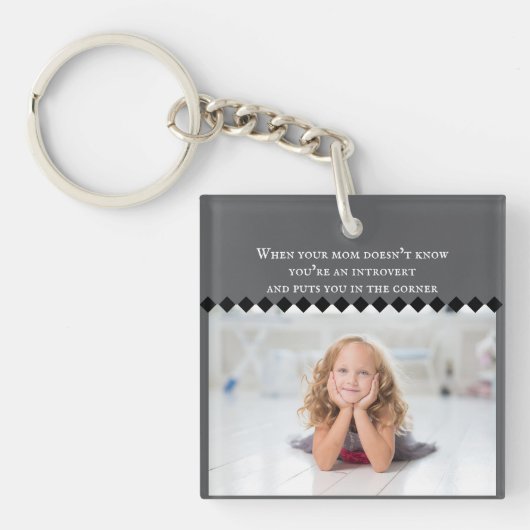 内向きミームキーチェーン キーホルダー (正面)