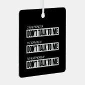 内向きミーム – 皮肉なユーモアのジョークおもしろい- メタルオーナメント (正面右)