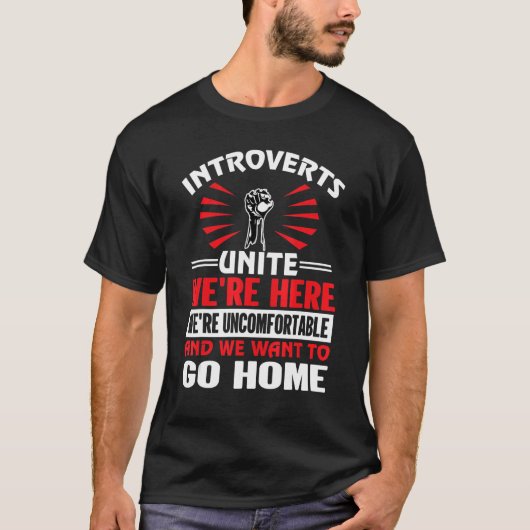 内向きユニおもしろいアンチSocial_4 Tシャツ (正面)