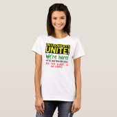 内向きユニおもしろいットTシャツ Tシャツ (正面フル)