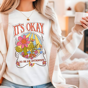 内向きレトロフラワースクおもしろいリプトタイポグラフィ トライブレンドTシャツ