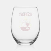 内向きレベル：エキスパート ステムなしワイングラス (裏面)