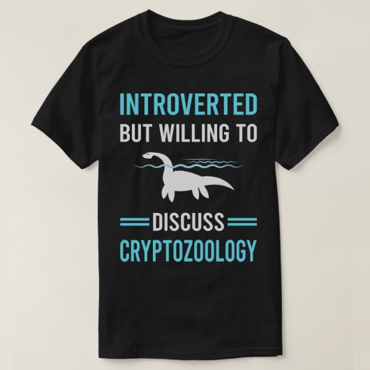 内向き暗号動物学の暗号 Tシャツ (デザイン正面)