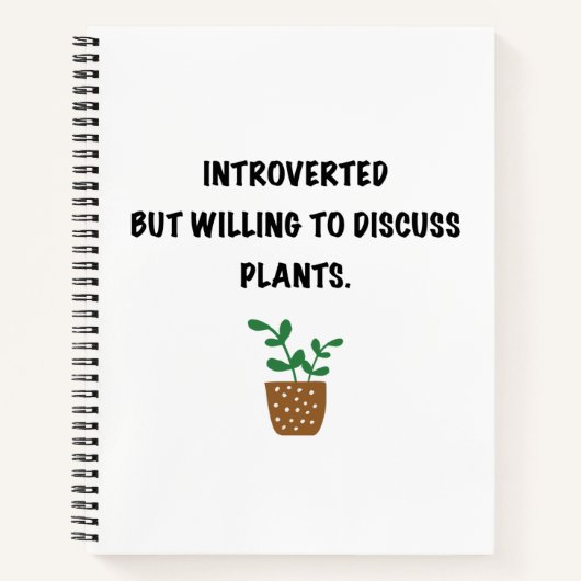 内向き植物 ノートブック (正面)