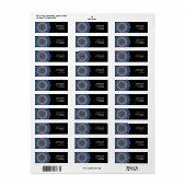 内向き花万華鏡のように千変万化するパターン ラベル (フルシート)