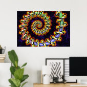 内向き螺旋 ポスター (ホームオフィス)