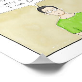 内向き遅延プリント ポスター (角)