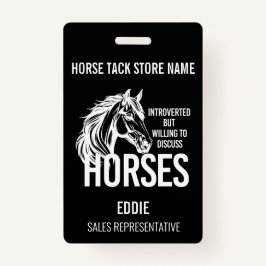 内向き馬おもしろい馬車販売業 バッジ