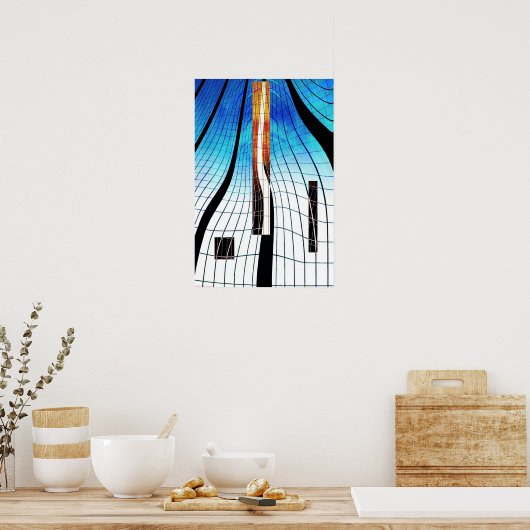 内向き3b ポスター (キッチン)