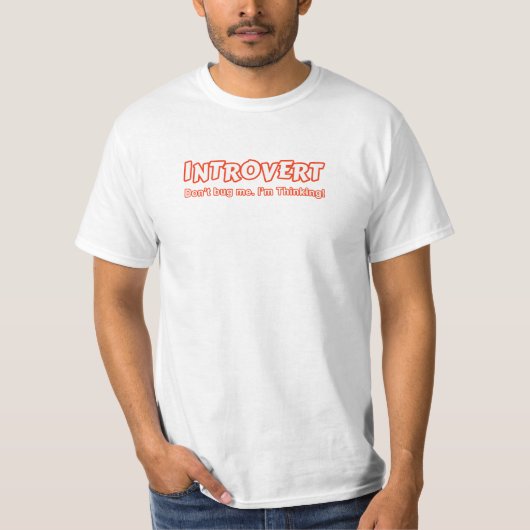 内向き – 私は考えるS Tシャツ (正面)