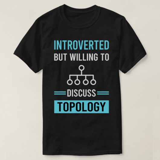 内向トポロジ Tシャツ (デザイン正面)