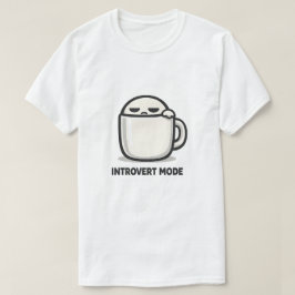 内向モードオン - かわいい疲れたキャラクター コーヒーマグ Tシャツ