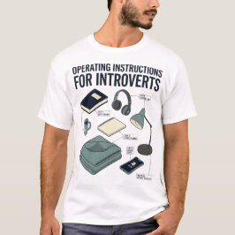内向型のための取扱説明書 楽しいTシャツ Tシャツ